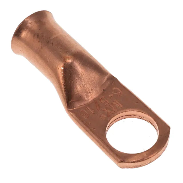 4 AWG 5/16'' STUD Copper Ring 50 Pack