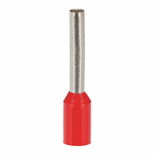 18 AWG Red Wire Ferrule 100 Pack