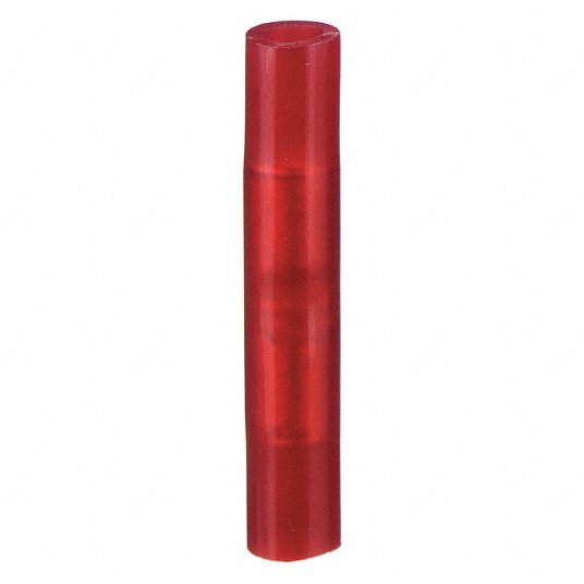 22-18 AWG Smooth Barrel Nylon Butt Splice 100 Pack