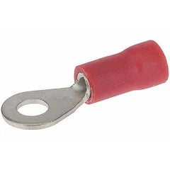 22-18 AWG Ring Terminal #6 STUD 100 Pack