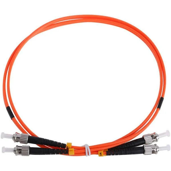 ST to ST Duplex MM, 1 Meter Fiber Patch Cable