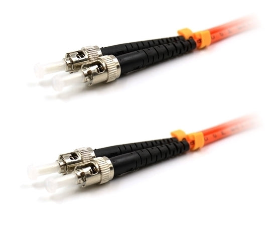 ST to ST Duplex MM, 1 Meter Fiber Patch Cable